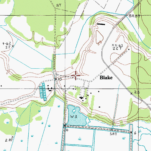 Topographic Map of Cherokee School (historical), SC