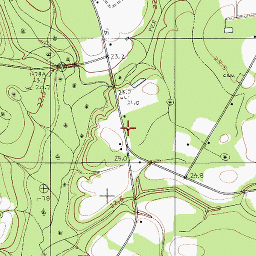 Topographic Map of Church of God, SC