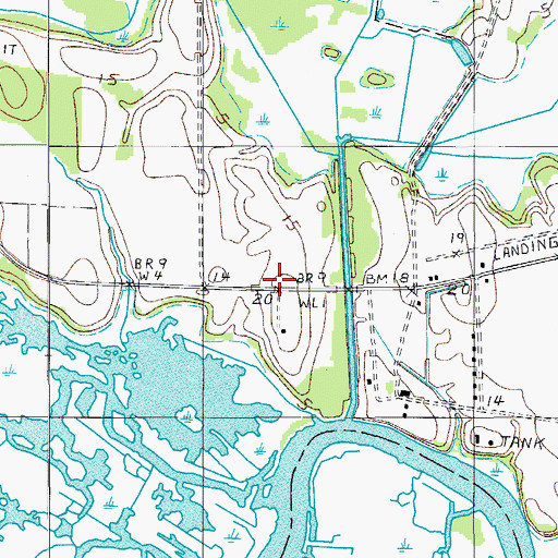 Topographic Map of Combahee Church (historical), SC