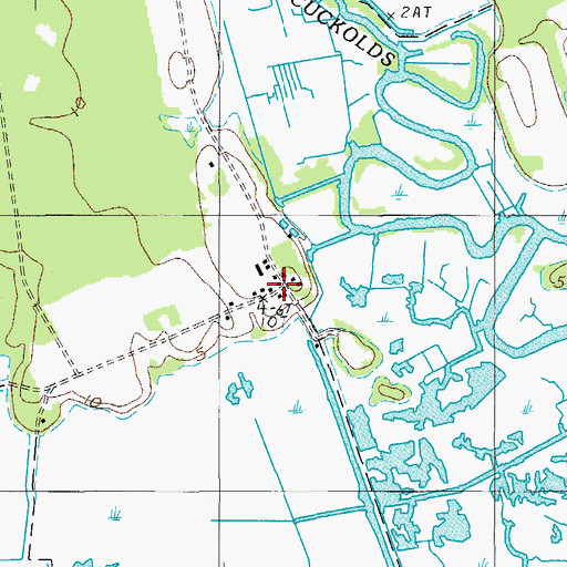 Topographic Map of Combahee Plantation, SC