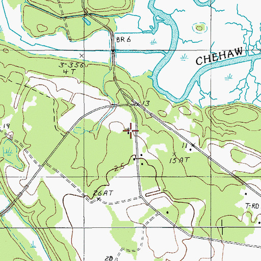 Topographic Map of Ebenezer Church, SC