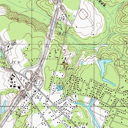 Topographic Map of Grace Cemetery, SC