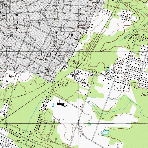 Topographic Map of Greater Saint James Holiness Church, SC