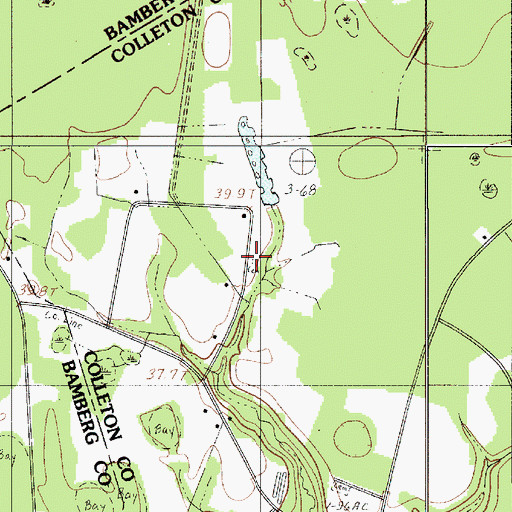 Topographic Map of Hagan Cemetery, SC