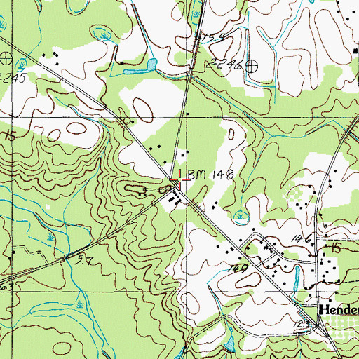 Topographic Map of Hendersonville School (historical), SC
