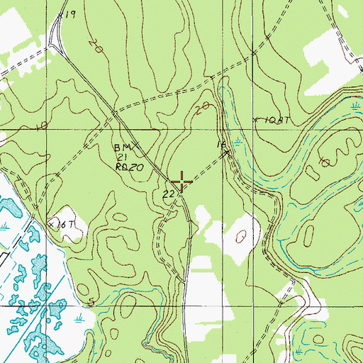 Topographic Map of Hickory Hill School (historical), SC