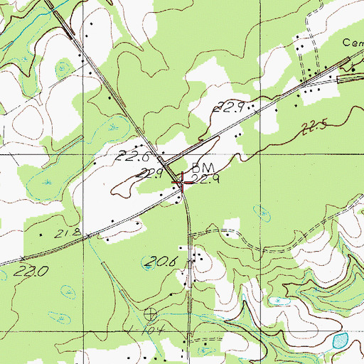 Topographic Map of Hiotts, SC