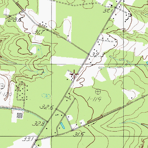 Topographic Map of Holiness Tabernacle Church, SC