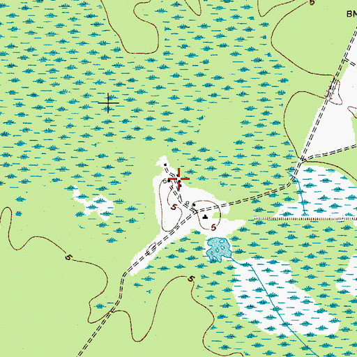 Topographic Map of Hope Plantation, SC