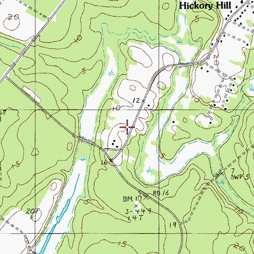 Topographic Map of Joshua Church, SC