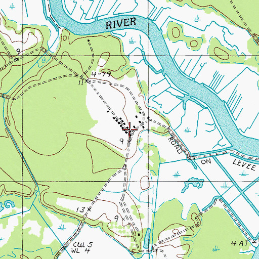 Topographic Map of Lavington Plantation, SC