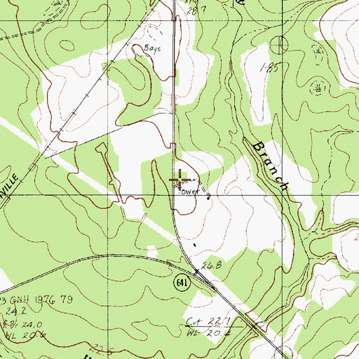 Topographic Map of Lodge Lookout Tower, SC