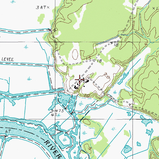 Topographic Map of Myrtle Grove Plantation, SC