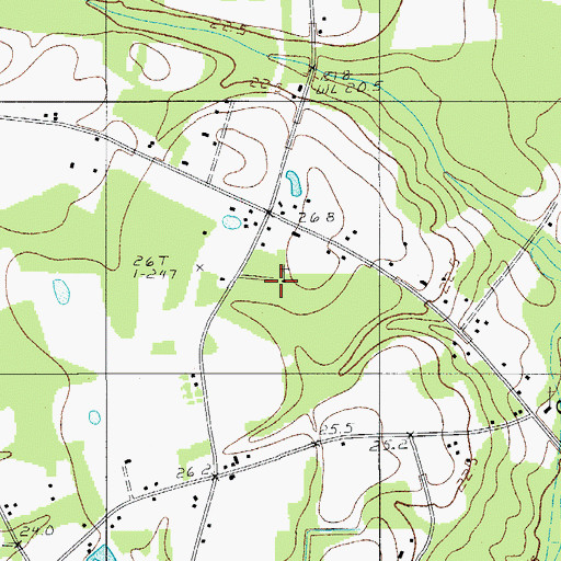 Topographic Map of New Hope Church, SC