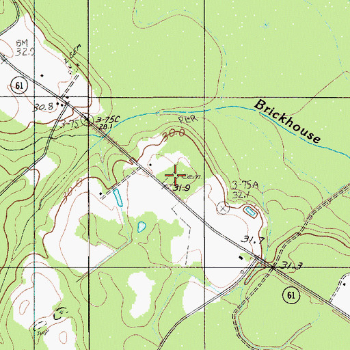 Topographic Map of Patrick Cemetery, SC