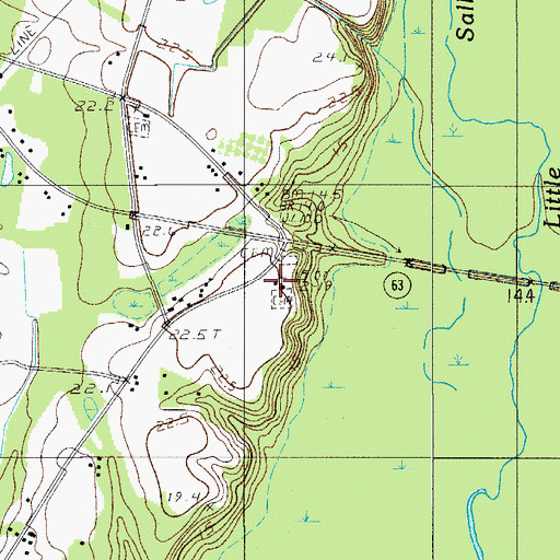 Topographic Map of Peniel Baptist Church, SC