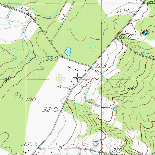 Topographic Map of Peoples Church, SC
