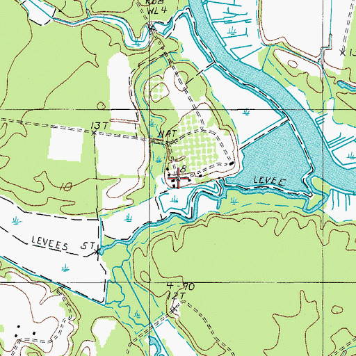Topographic Map of Poco Sabo Plantation, SC