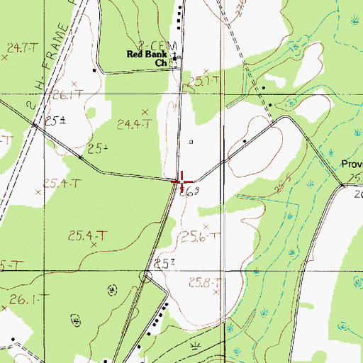 Topographic Map of Red Bank (historical), SC