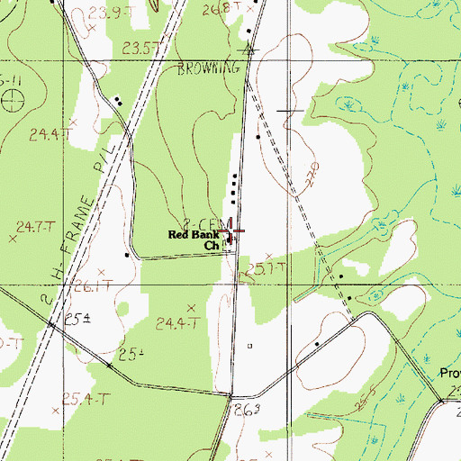 Topographic Map of Red Bank Church, SC