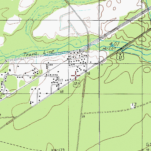Topographic Map of Roadside School (historical), SC