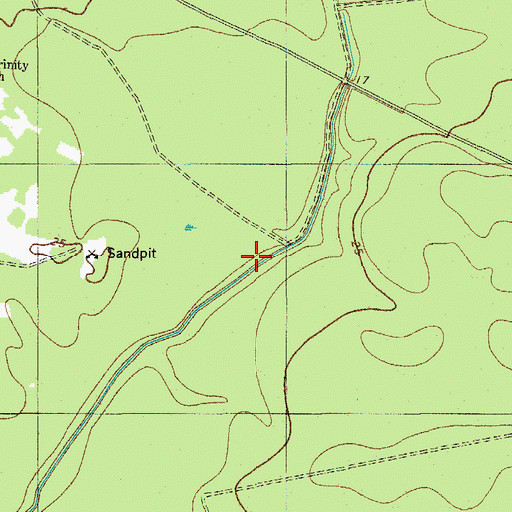 Topographic Map of Saint Johns Swamp (historical), SC