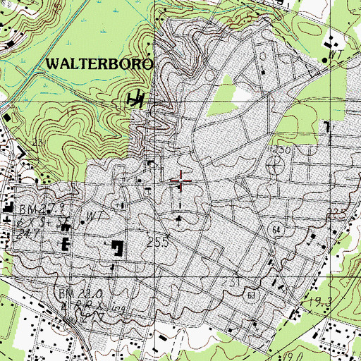 Topographic Map of Saint Judes Episcopal Church, SC