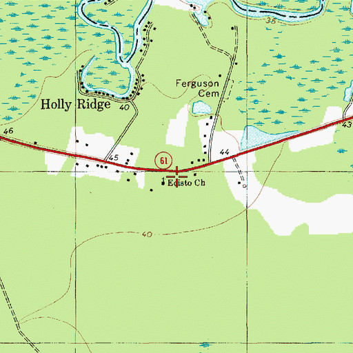 Topographic Map of Sheridan School (historical), SC