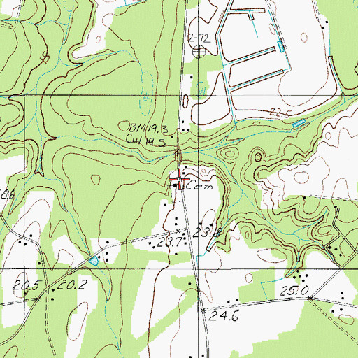 Topographic Map of Shiloh Cemetery, SC