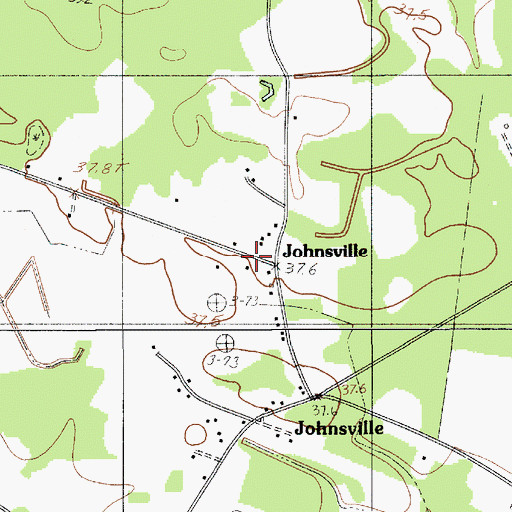 Topographic Map of Simmons Johnsville School (historical), SC