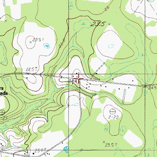 Topographic Map of Sniders School (historical), SC