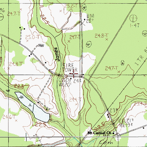 Topographic Map of Stokes Lookout Tower, SC