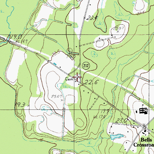 Topographic Map of Sykes Savannah Church, SC
