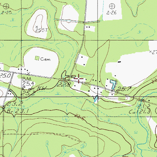 Topographic Map of Tabor School (historical), SC