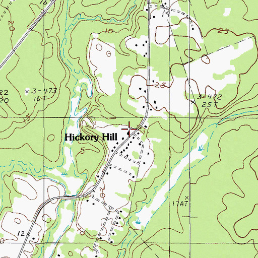 Topographic Map of Trinity Church, SC