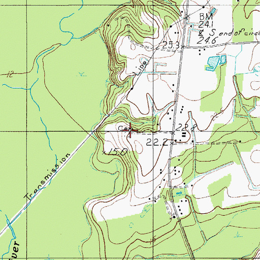Topographic Map of Ulmer Cemetery, SC