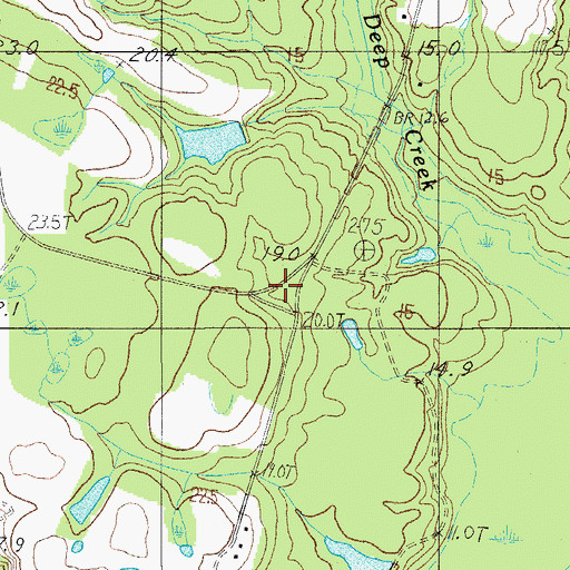 Topographic Map of Varntown (historical), SC