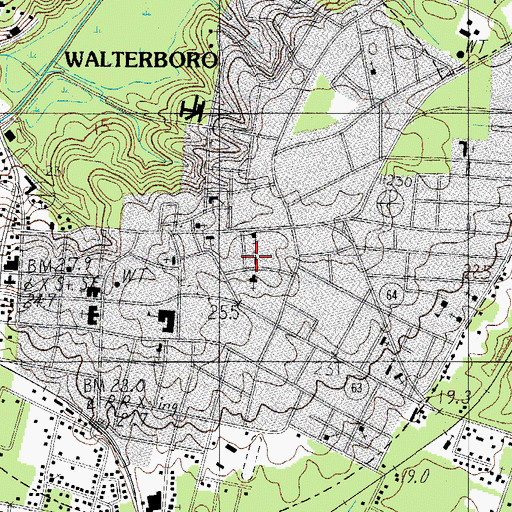 Topographic Map of Wesley United Methodist Church, SC