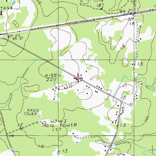 Topographic Map of White Hall Church, SC
