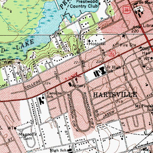 Topographic Map of Advent Christian Church, SC