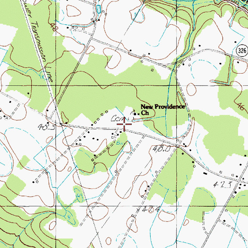 Topographic Map of Alexander School (historical), SC