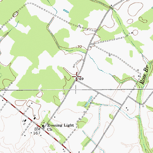 Topographic Map of Asbury Church (historical), SC