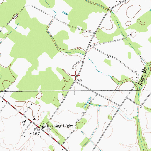 Topographic Map of Asbury School (historical), SC