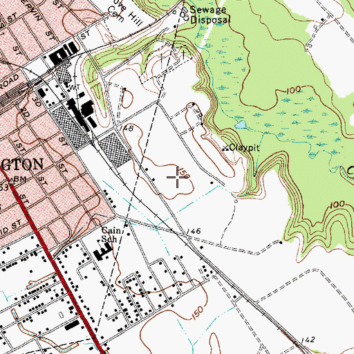 Topographic Map of Bowens Manor, SC