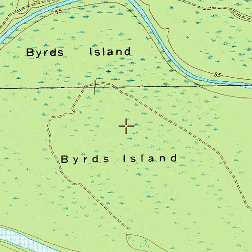 Topographic Map of Cashua Neck, SC