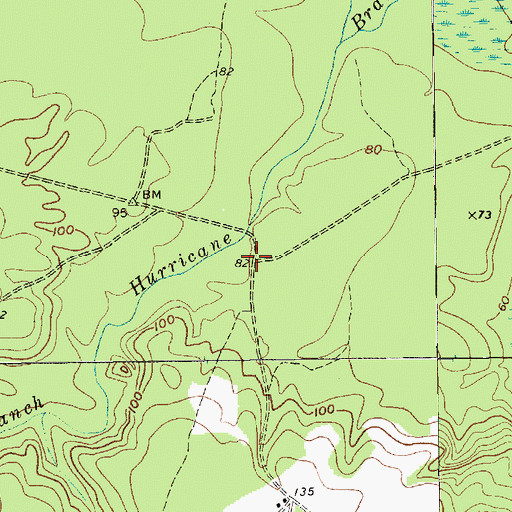 Topographic Map of Charles Mill (historical), SC