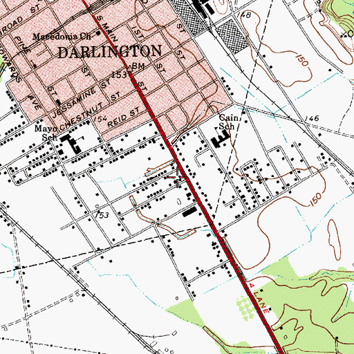 Topographic Map of Christ Temple Holiness Church, SC