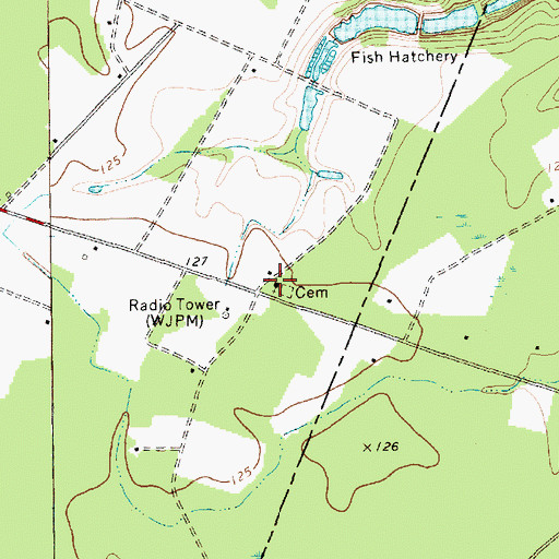 Topographic Map of Church of Jesus Christ, SC