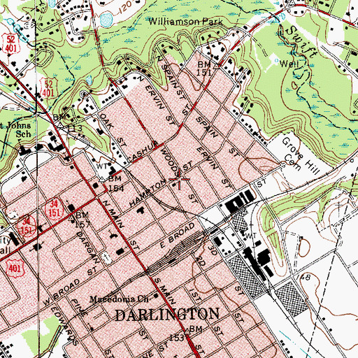 Topographic Map of The Church of Jesus Christ of Latter Day Saints, SC