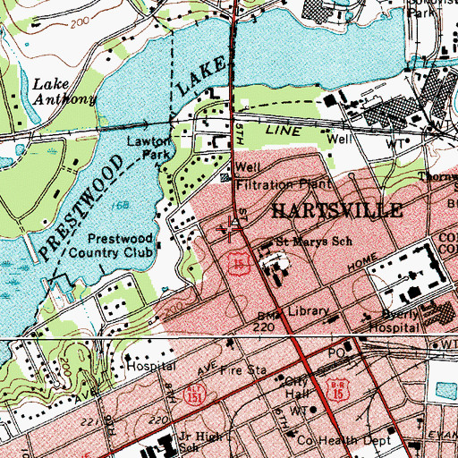 Topographic Map of The Church of Jesus Christ of Latter Day Saints, SC